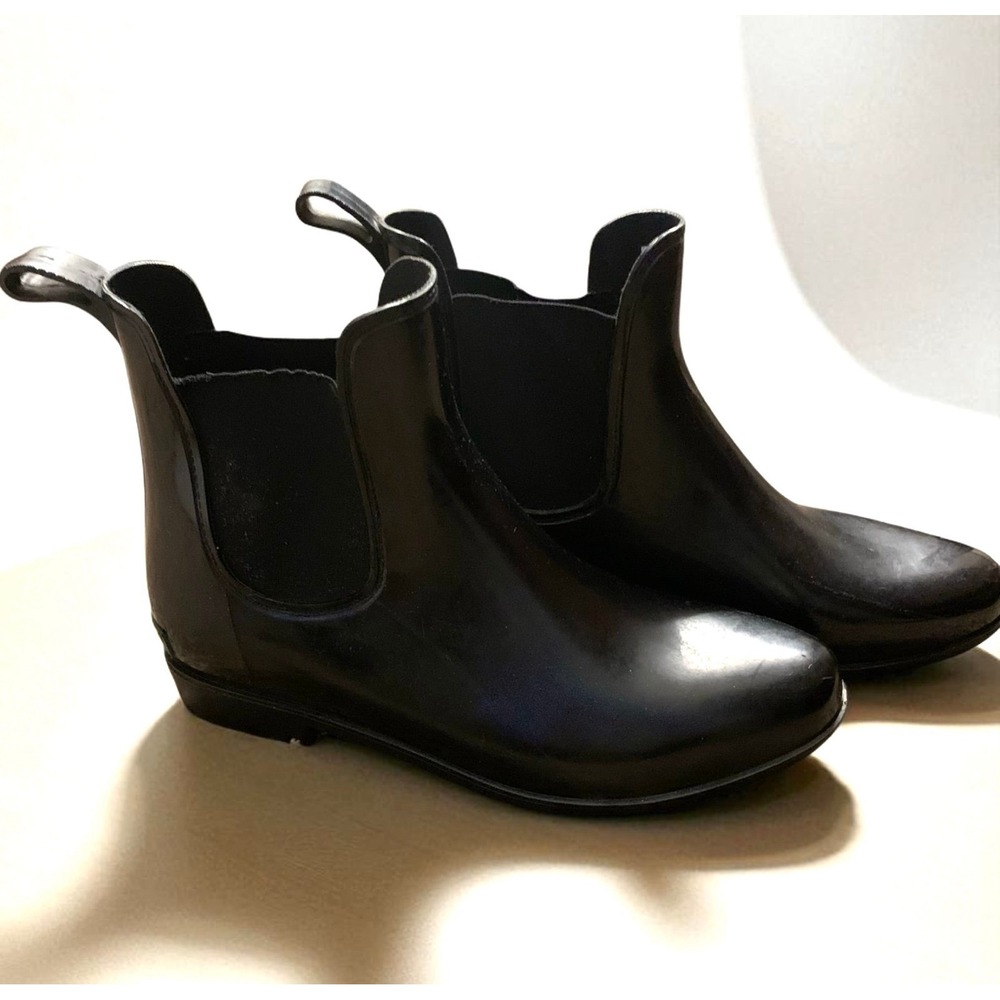 Lauren Ralph Lauren Tally Rain Boot Womens 11 Black Chelsea Raincore Equestrian